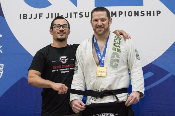 2-12-17 Is a day I will never forget as long as I live. I was honored to receive my black Belt from my professor (Ed Ramos) after taking gold Houston Open as a brown belt. It was so surreal!!