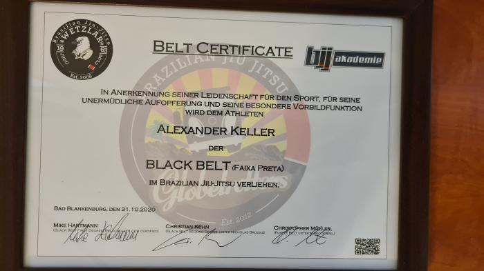 Black belt · October 31, 2020 · Promoted by Christian Kühn
