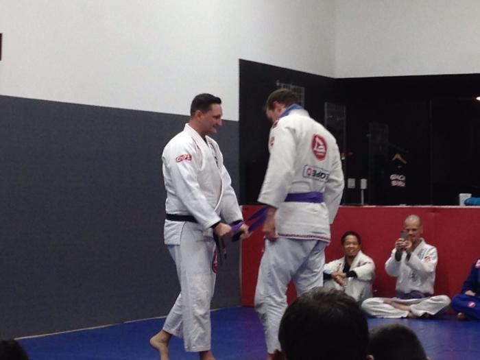 Purple belt · December 12, 2014 · Promoted by Robert Hill