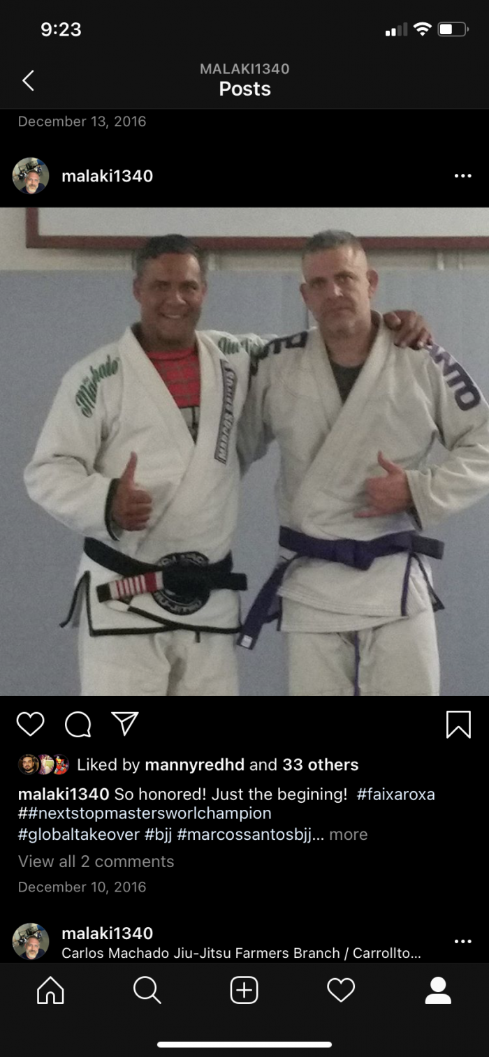 Purple belt · December 10, 2016 · Promoted by Marcos santos