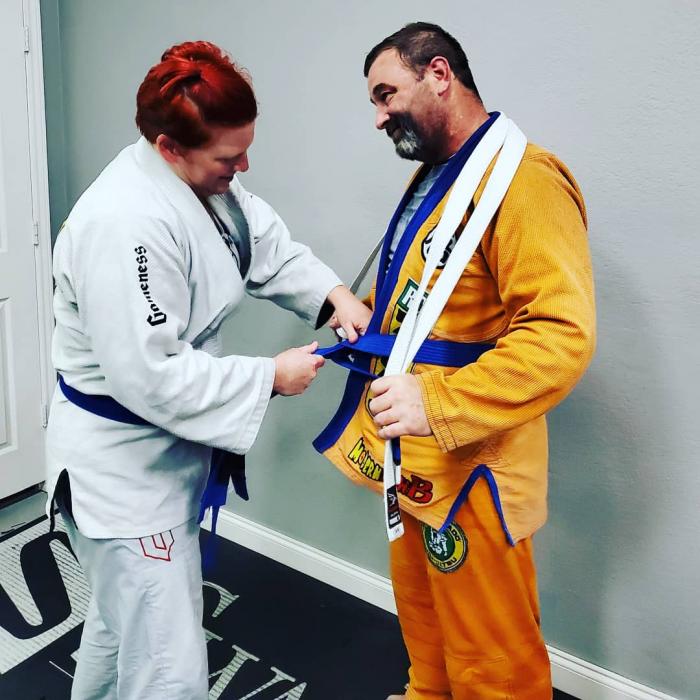 Blue belt · October 7, 2019 · Promoted by Jeremy Metcalf