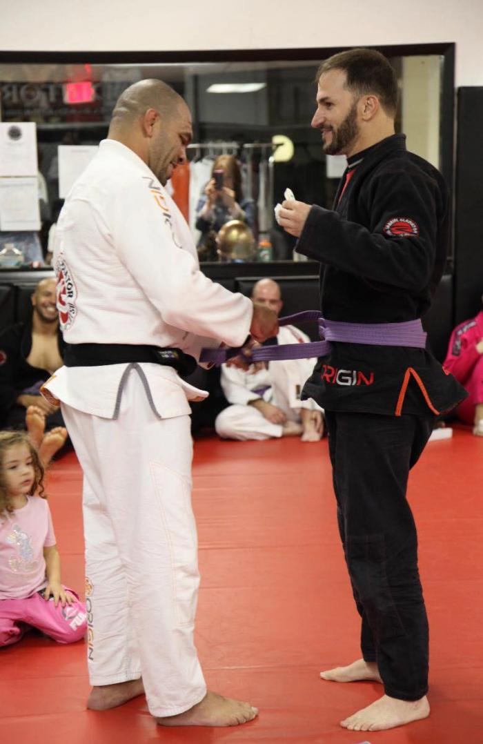 Purple belt · October 26, 2012 · Promoted by Gabriel Gladiator