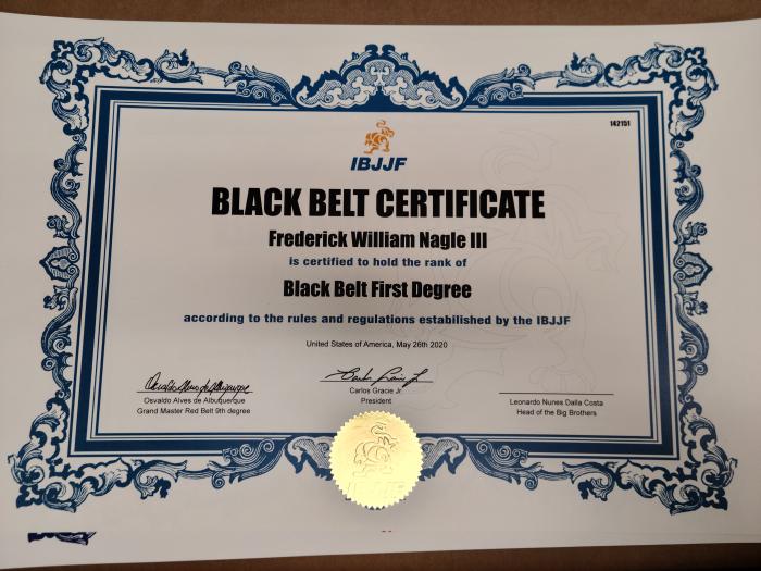 Black belt 1st degree · November 4, 2019 · Promoted by Leonardo Dalla Costa Nunes