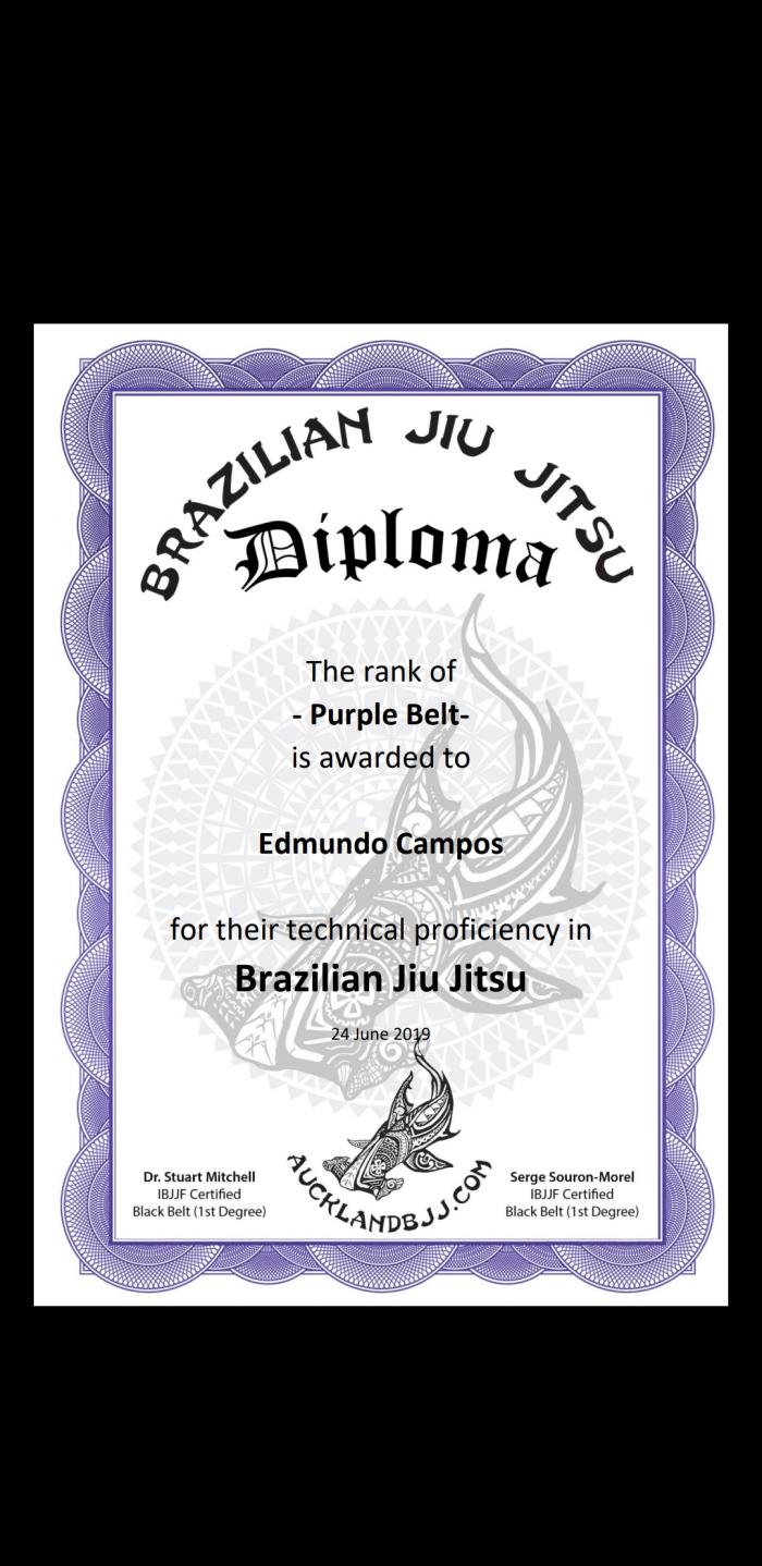 Purple belt · June 24, 2019 · Promoted by Stuart Mitchell