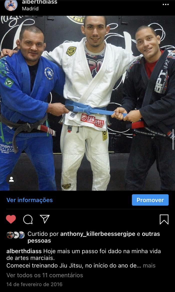Blue belt · February 14, 2016 · Promoted by Arnaldo Alves