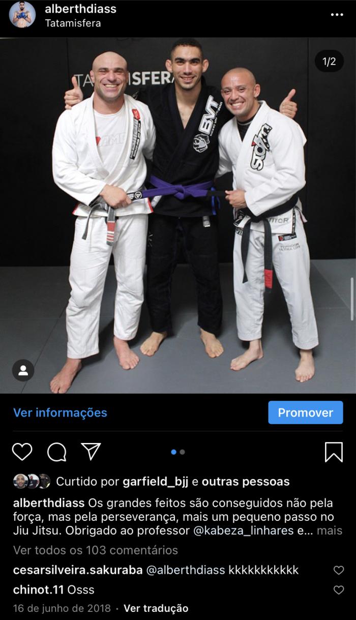 Purple belt · June 9, 2019 · Promoted by Valdir Linhares
