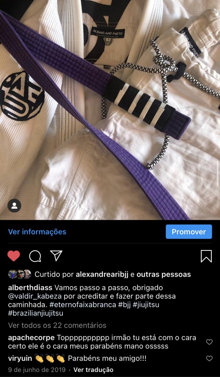 Purple belt · June 9, 2019 · Promoted by Valdir Linhares
