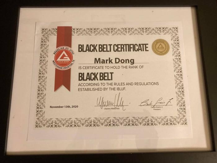Black belt · November 13, 2020 · Promoted by Ulpiano Malachias