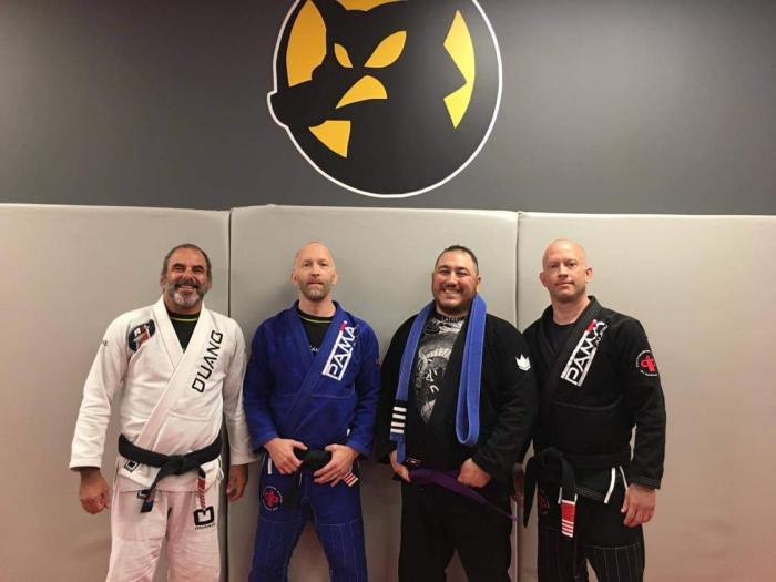 Purple belt · November 14, 2020 · Promoted by Guy and Rob Pendergrass