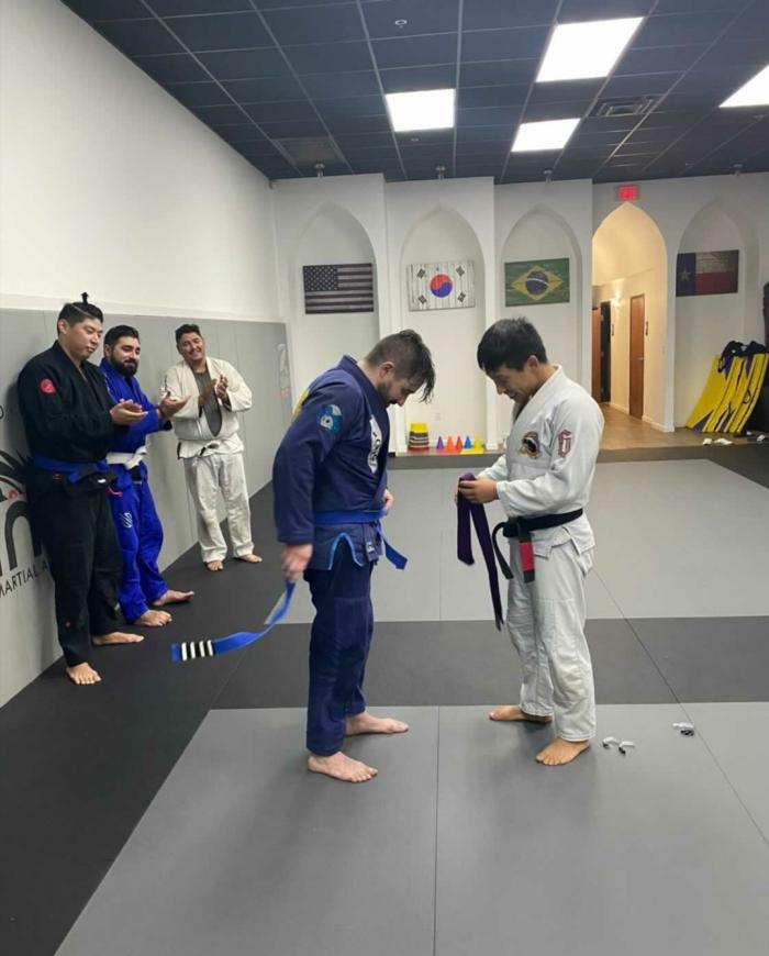Purple belt · November 18, 2020 · Promoted by Jinho kim