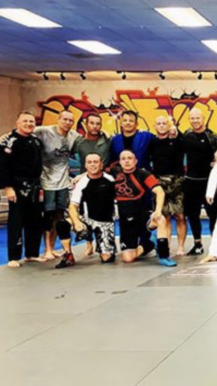 Some of my monster black belt training partners