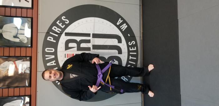 Purple belt · November 21, 2020 · Promoted by Chris Campbell