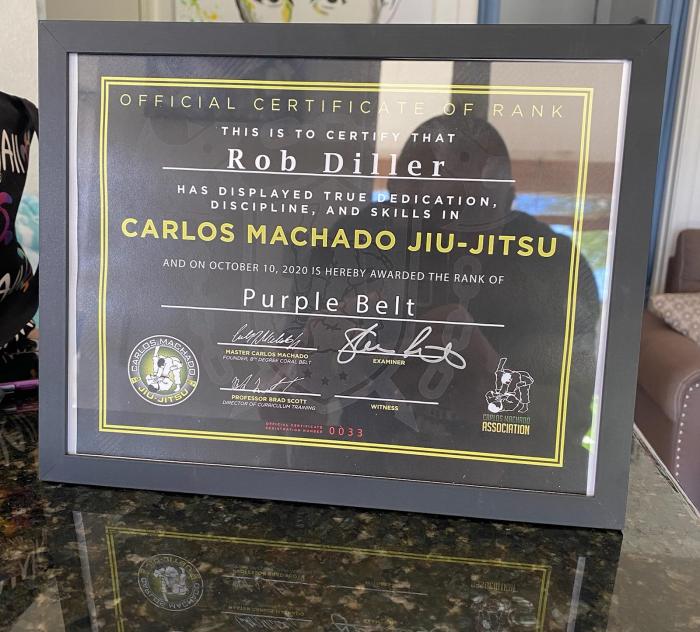 Purple belt · October 11, 2020 · Promoted by Shannon Ritch