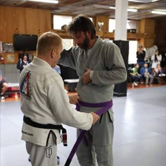Purple belt · June 15, 2019 · Promoted by Mel Locke