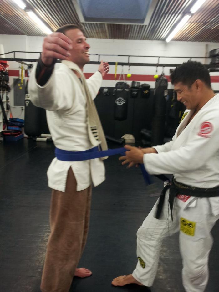 Blue belt · November 3, 2013 · Promoted by Mel Locke