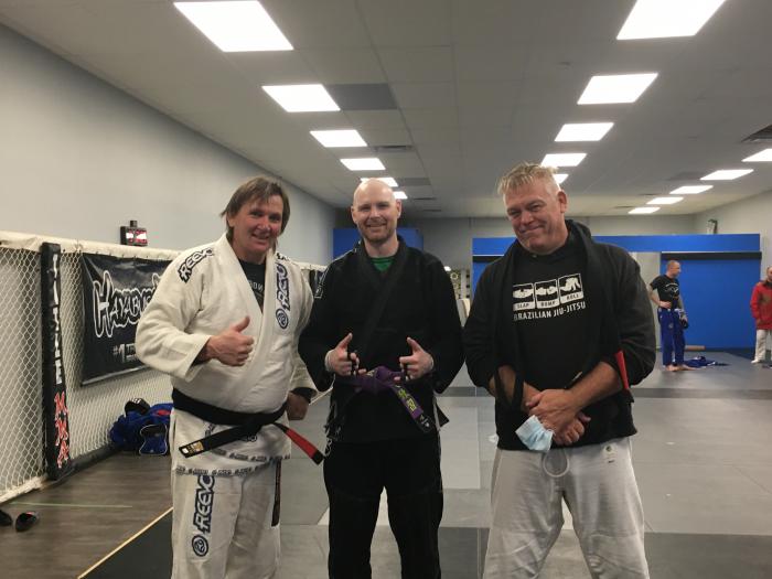 Alex Moore and rob haynes black belt promotion