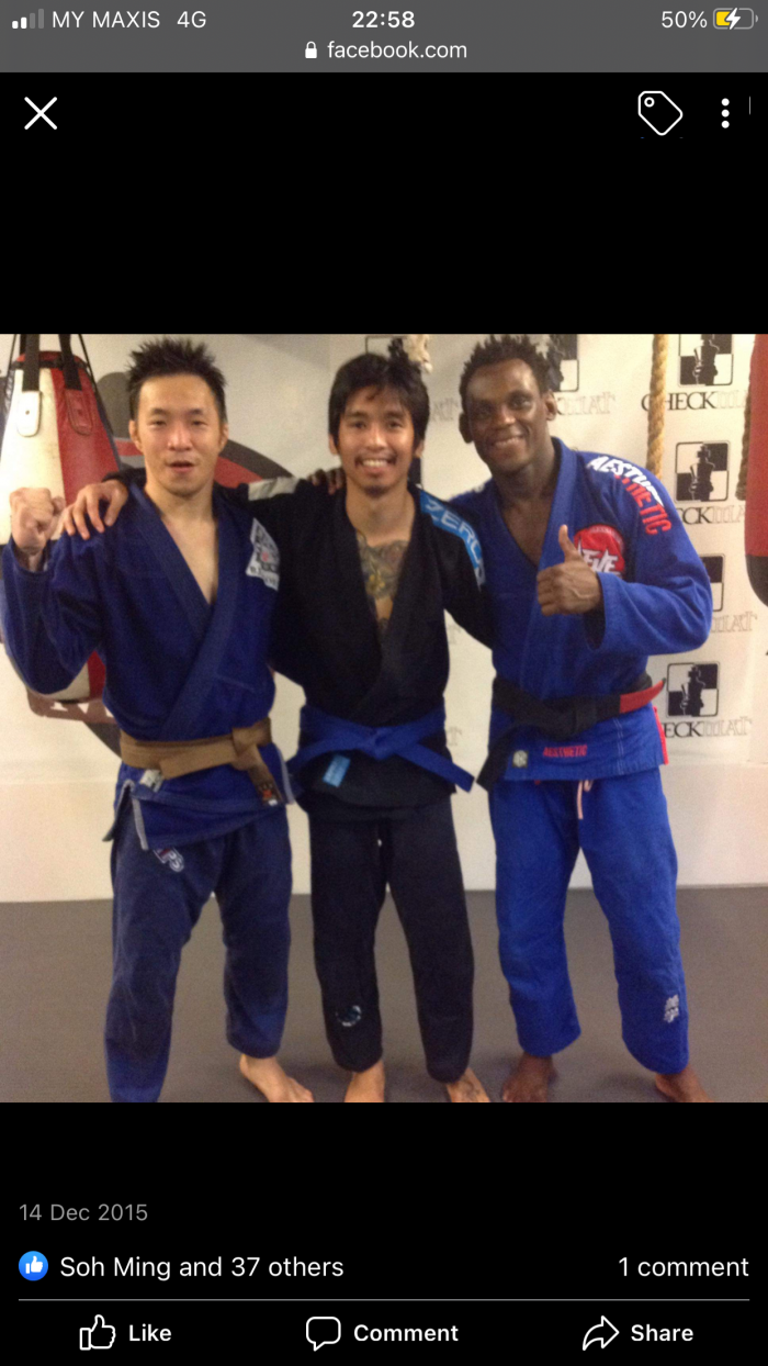 Purple belt · August 30, 2018 · Promoted by Professor Dan Imal Reid