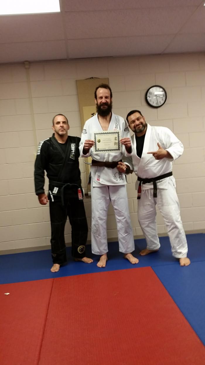 Brown belt · January 14, 2017 · Promoted by Mike Bejoc