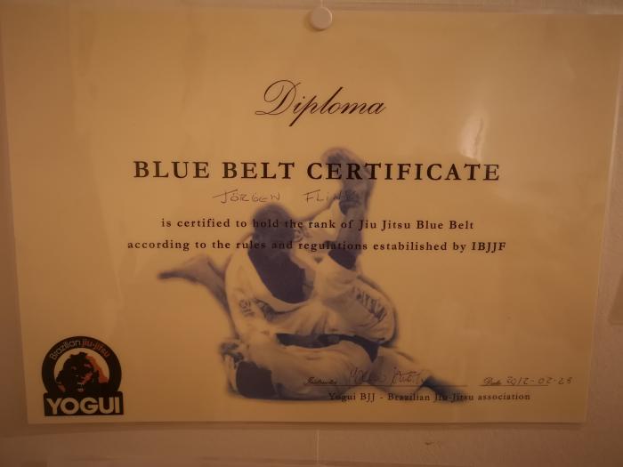 Blue belt · February 28, 2012 · Promoted by Marcelo Yogui