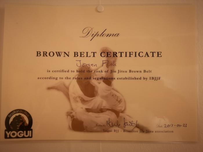 Brown belt · April 23, 2017 · Promoted by Marcelo Yogui