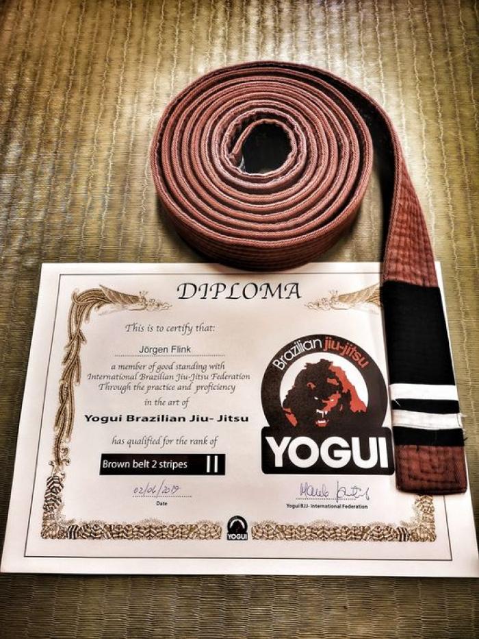 Brown belt · April 23, 2017 · Promoted by Marcelo Yogui