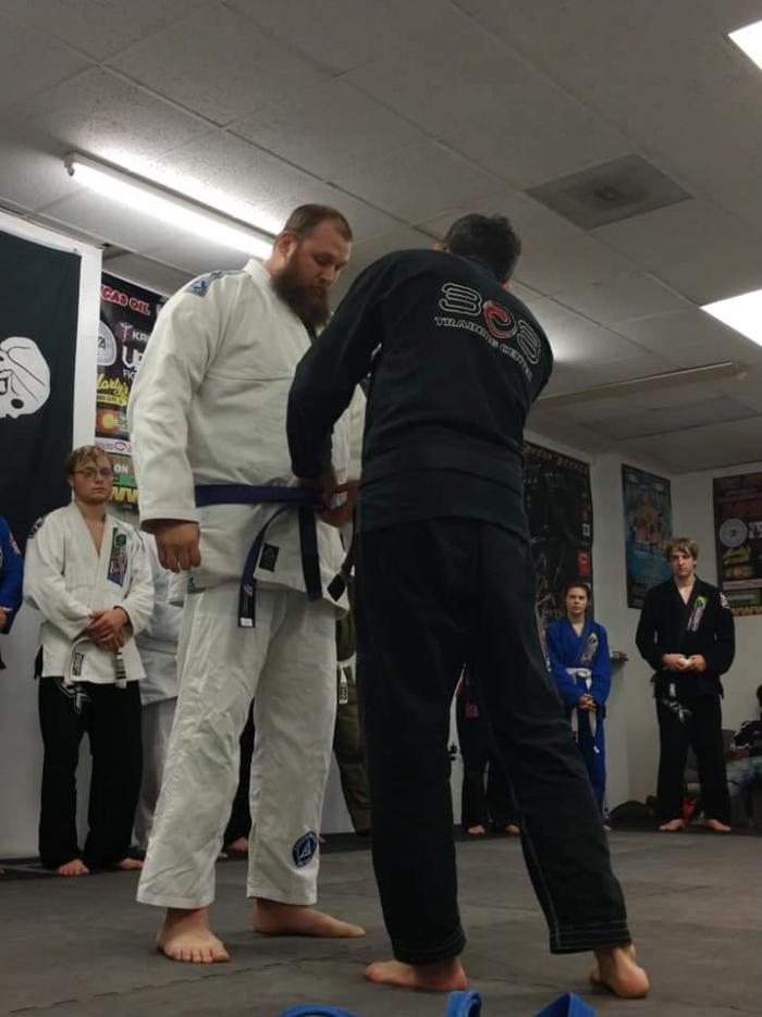 Purple belt · September 1, 2018 · Promoted by Tony Basile