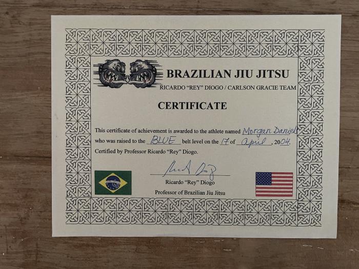 Blue belt · April 17, 2004 · Promoted by Rey Diogo