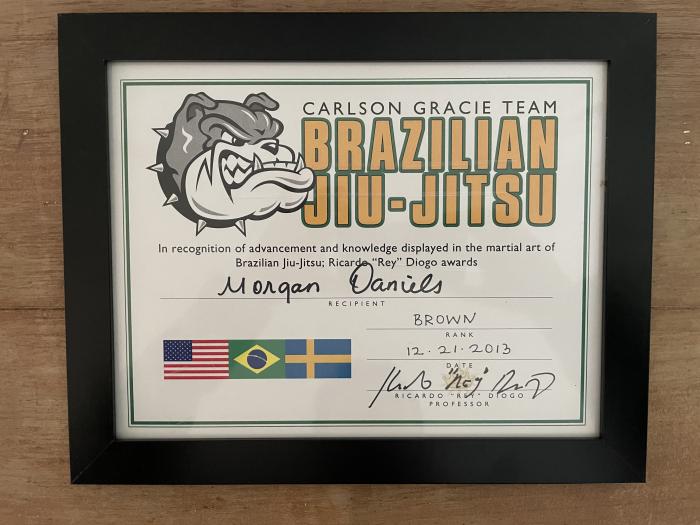 Brown belt · December 21, 2013 · Promoted by Rey Diogo