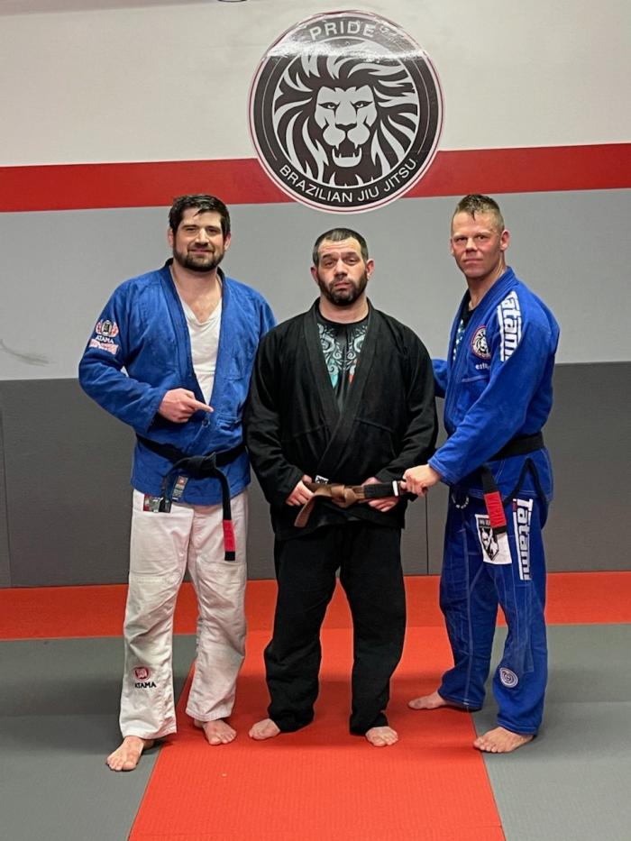 Brown belt · September 17, 2019 · Promoted by Ademir Oliveira/Seth Greer 9/17/19 1st stripe 12/8/20 ademir oliveira/seth greer