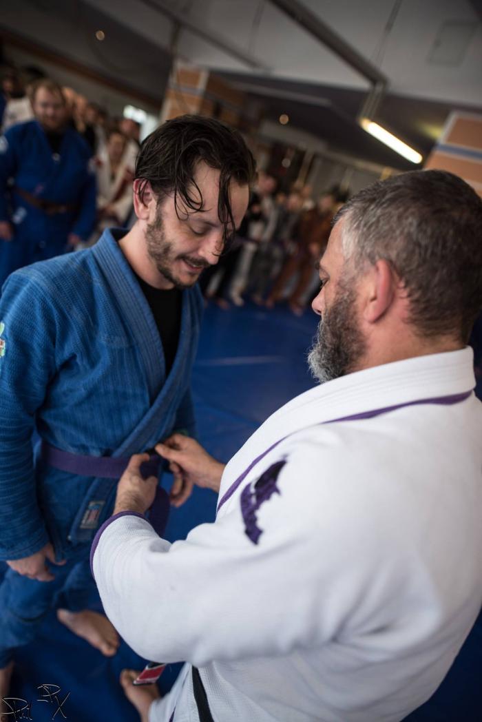 Purple belt · April 29, 2017 · Promoted by Frank Burczynski