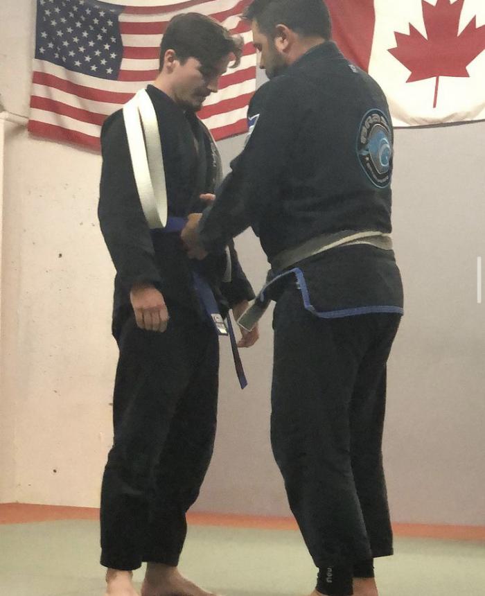 Blue belt · October 7, 2019 · Promoted by Frank