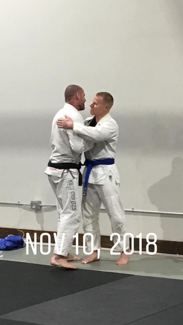 Blue belt · November 10, 2018 · Promoted by Tom Knox