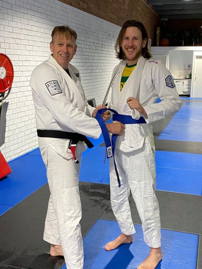 Blue belt · August 8, 2020 · Promoted by Travis Faure