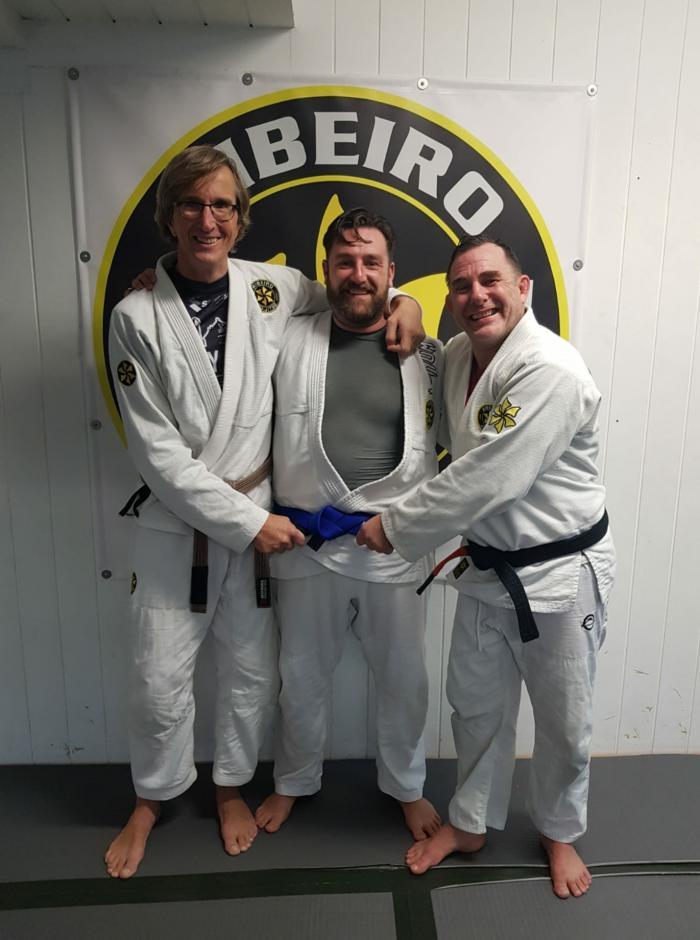 Blue belt · November 17, 2019 · Promoted by Joachim Deeken Braungurt unter Oliver Meier Schwarzgurt