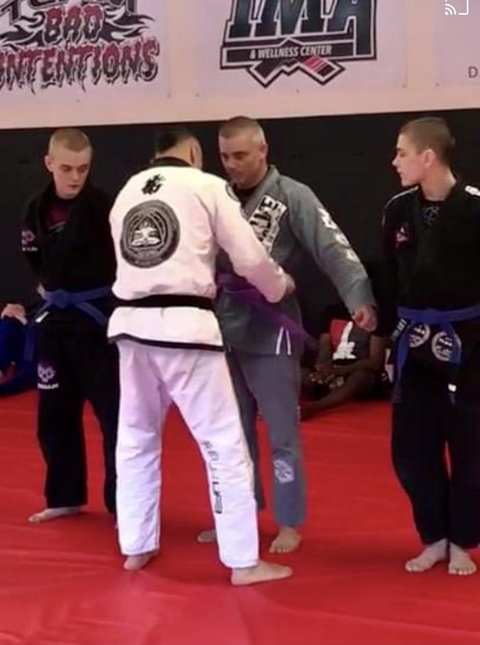 Purple belt · March 1, 2018 · Promoted by Professor Aaron Martinez