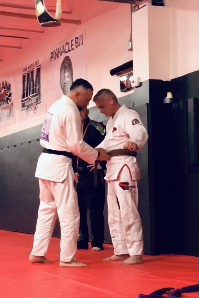 Brown belt · May 13, 2019 · Promoted by Professor Aaron Martinez