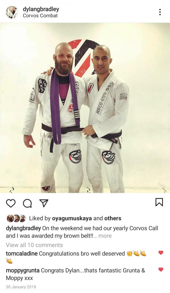 Brown belt · January 27, 2018 · Promoted by Burak Değer Bičer