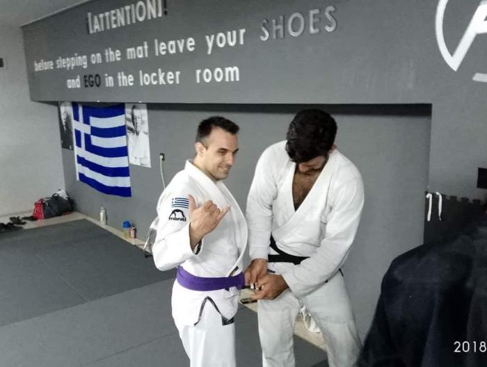 Purple belt · April 7, 2017 · Promoted by Antonios Kapadoukakis