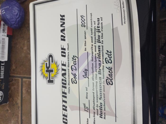 Black belt · July 13, 2009 · Promoted by Helio Soneca