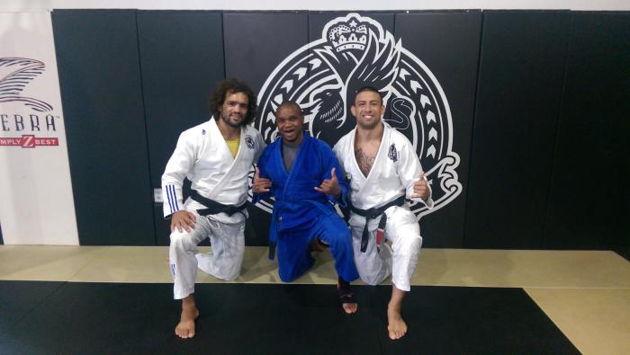 Training with former UFC fighter Marcus Brimage.