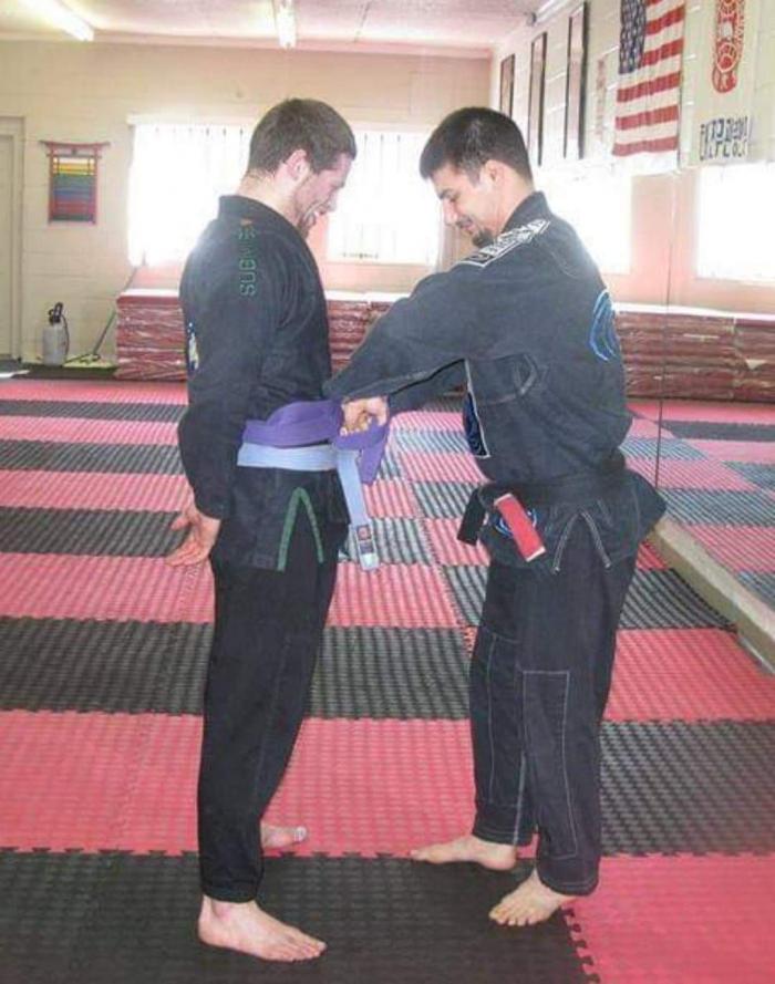 Purple belt · February 16, 2014 · Promoted by Mike Wacker