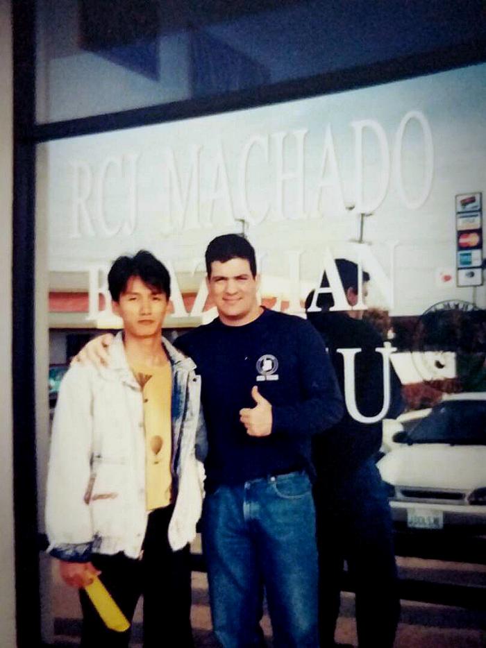 Me and Rigan Machado. Torrance, California around April 1999