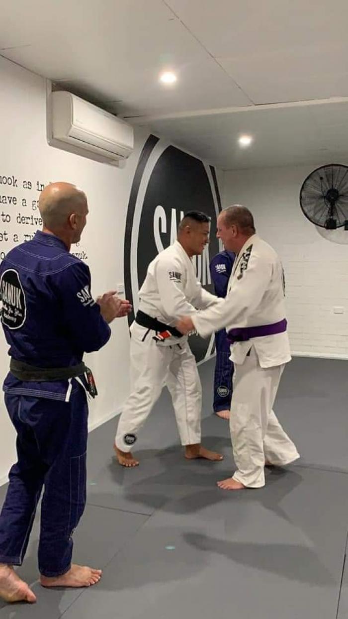 Purple belt · December 14, 2021 · Promoted by Panuwat Chep Krummel