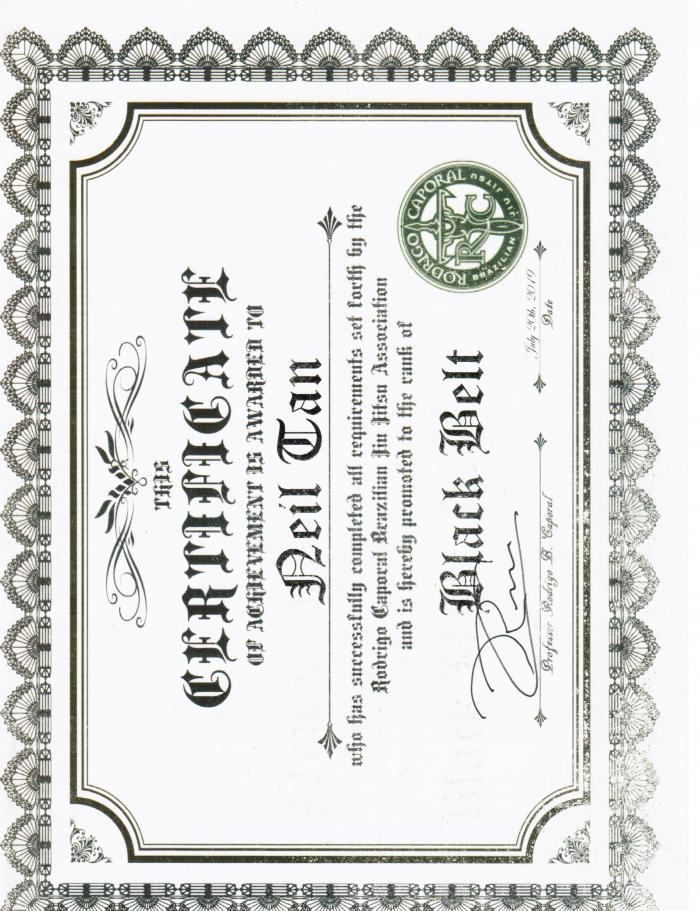 Black belt · July 20, 2019 · Promoted by Rodrigo Caporal