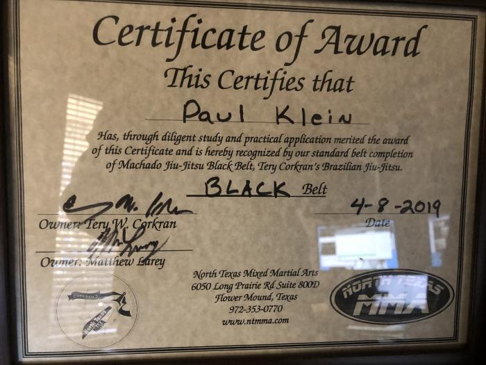 Black belt · December 15, 2018 · Promoted by Paulo Fernando
