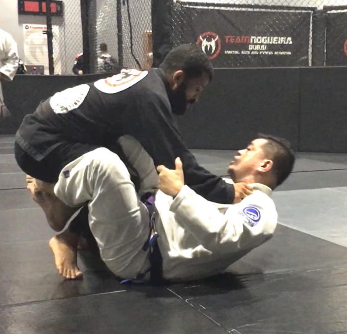 Rolling with world champ Bruno Malfacine