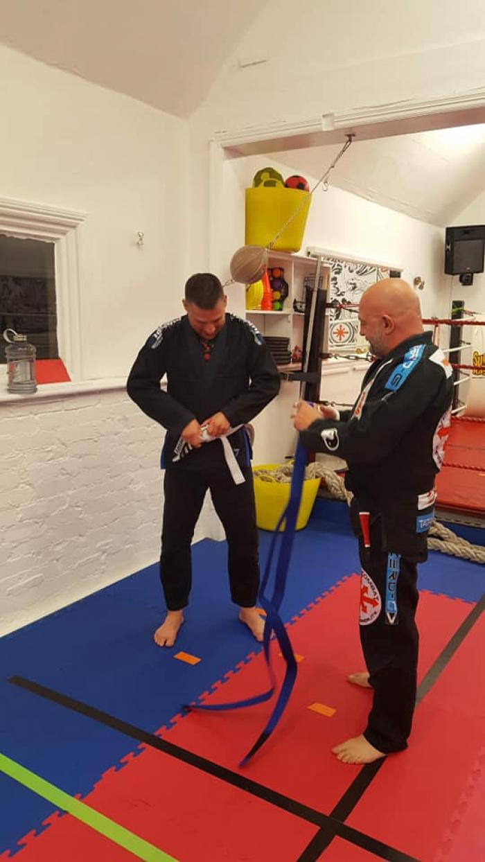 Blue belt · September 17, 2020 · Promoted by Dave Kari