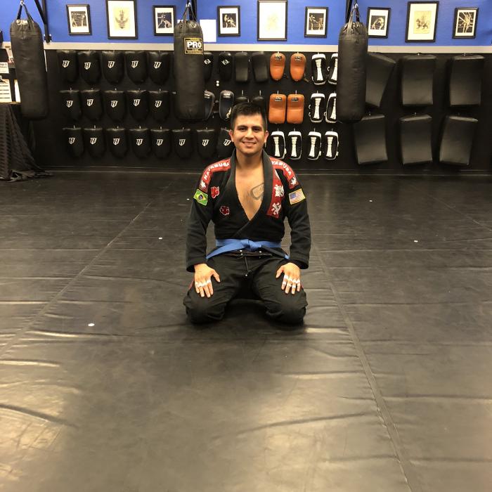 Blue belt · February 22, 2018 · Promoted by Professor Jerry Laurita