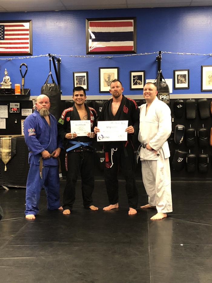Blue belt · February 22, 2018 · Promoted by Professor Jerry Laurita