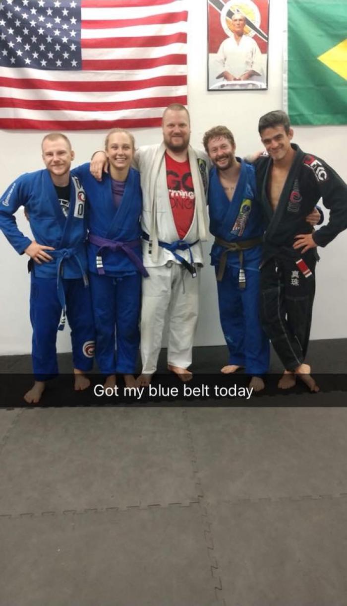 Blue belt · September 1, 2018 · Promoted by John Devall